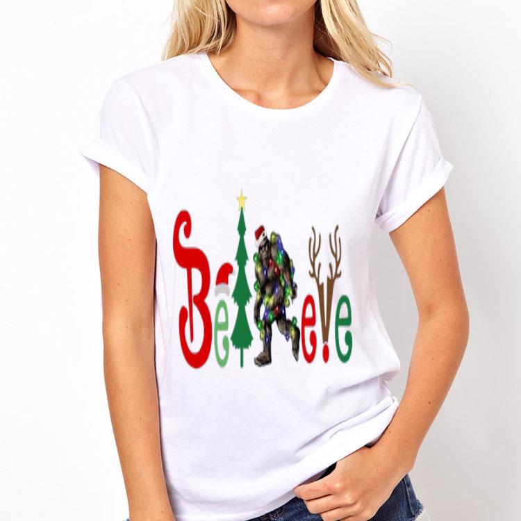 Bigfoot Believe Christmas sweater