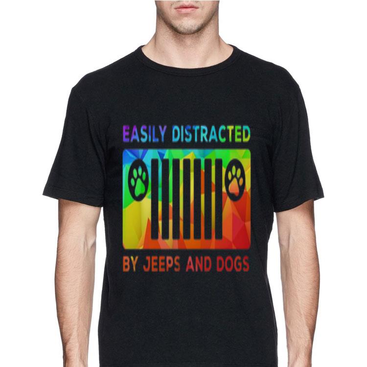 Easily Distracted By Jeep And Dog shirt