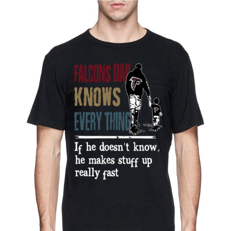Falcons dad know everything if he doesn’t know he make stuff up really fast sweater