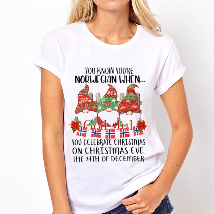 Gnome You Know You’re Norwegian God Jul Christmas 24th December sweater 8 Gnome You Know You’re Norwegian God Jul Christmas 24th December sweater