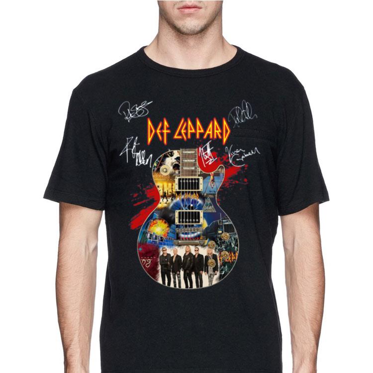 Guitar Def Leppard signature shirt