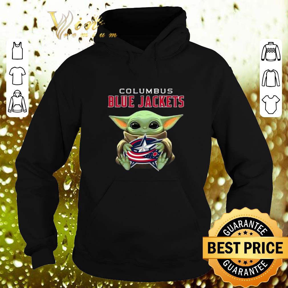 Hot Baby Yoda Hug Columbus Blue Jackets Star Wars shirt