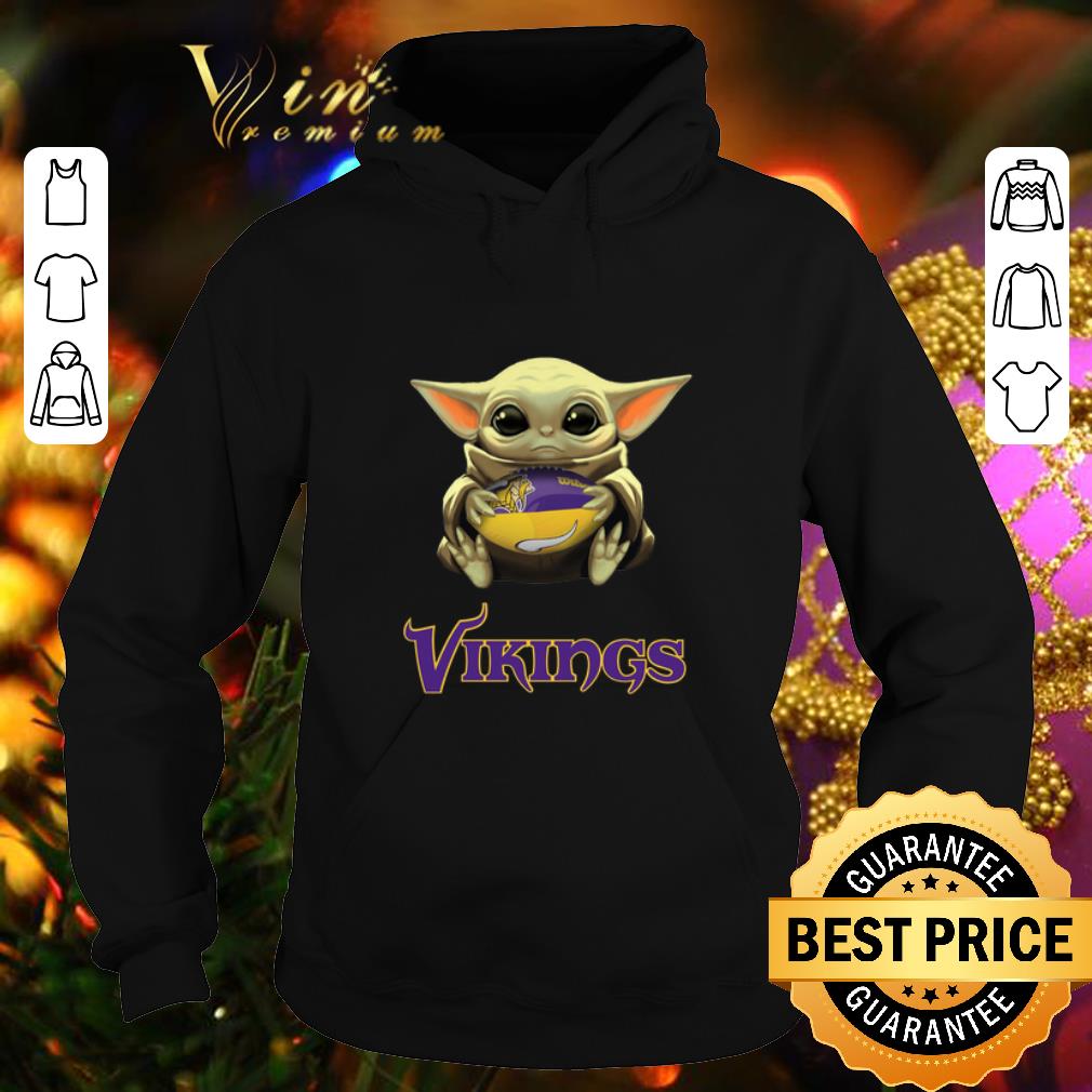Hot Baby Yoda hold Minnesota Vikings Star Wars shirt