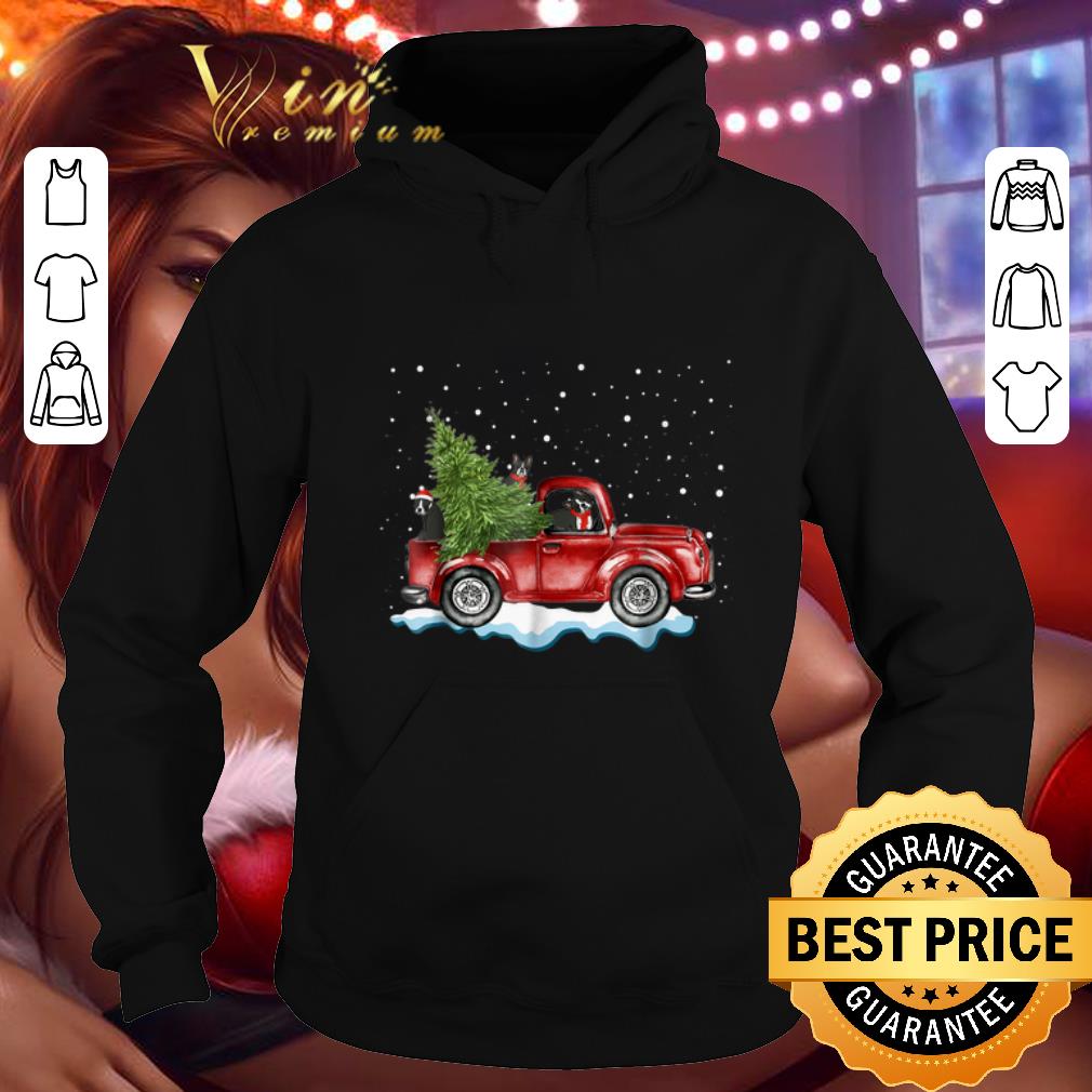 Hot Boston Terrier Truck Christmas shirt