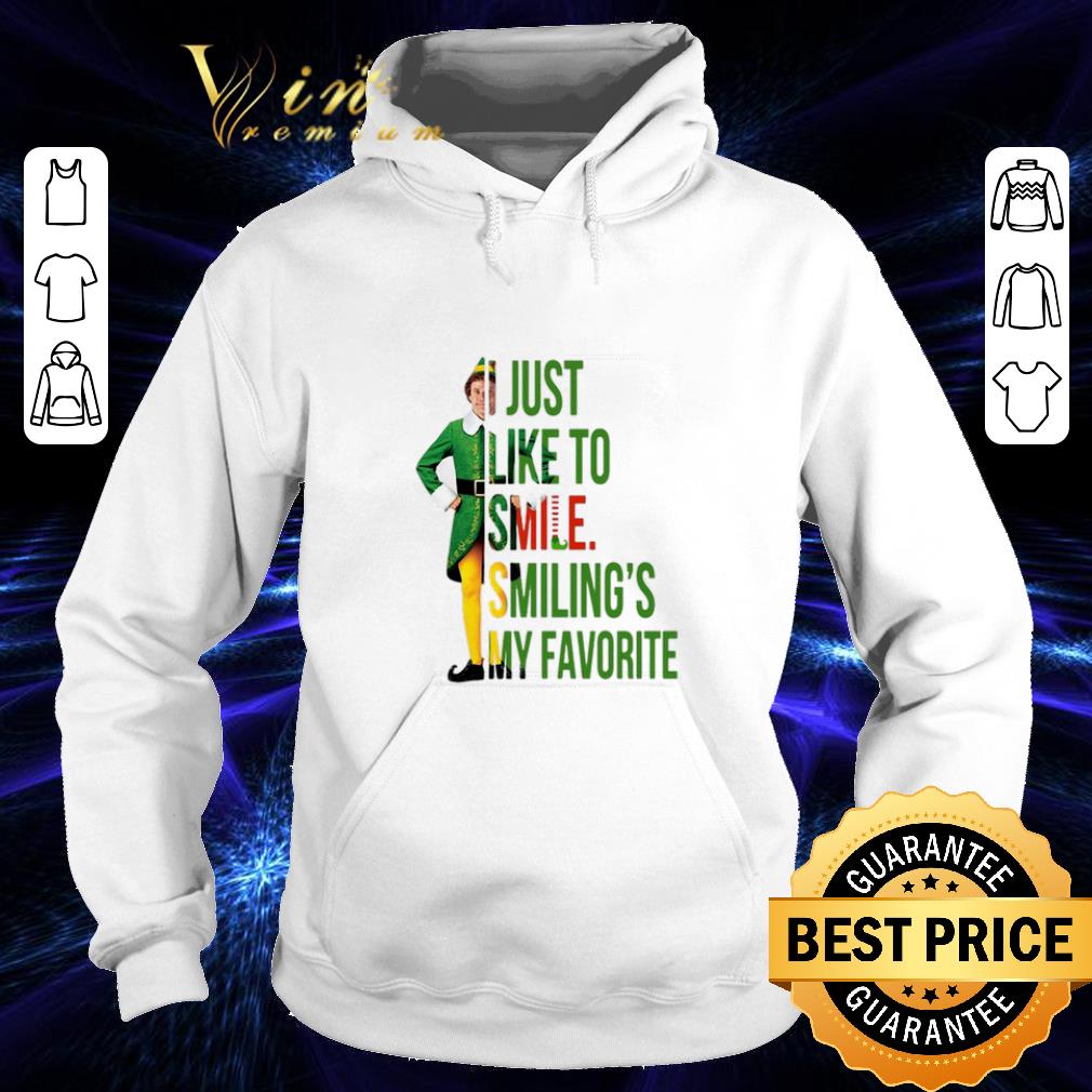 Hot Elf Buddy Hobbs i just like to smile smiling's my favorite shirt