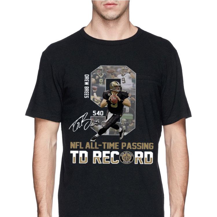 New Orleans Saints 09 Drew Brees NFL All Time Passing TD Record shirt