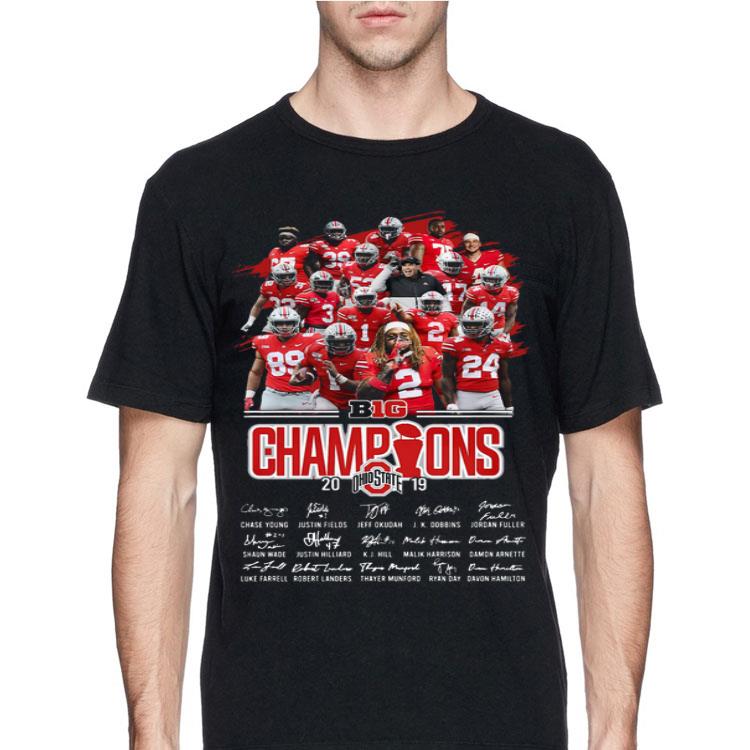 Ohio State Buckeyes Players Big Champions 2019 signatures sweater
