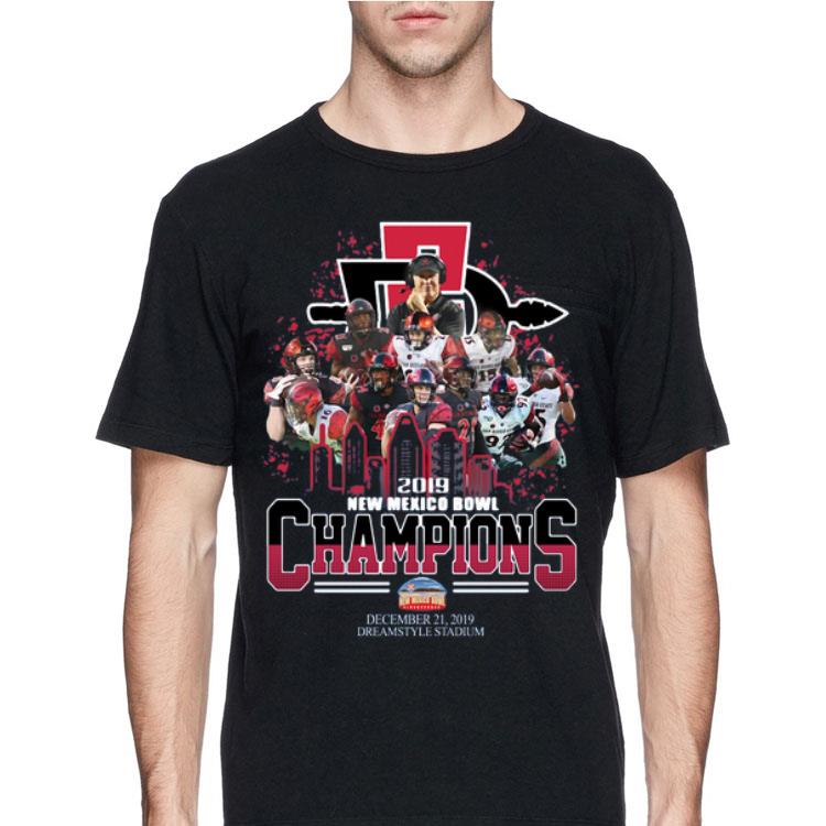 San Diego State Aztecs 2019 New Mexico Bowl Champions December 21 2019 Dreamstyle Stadium shirt