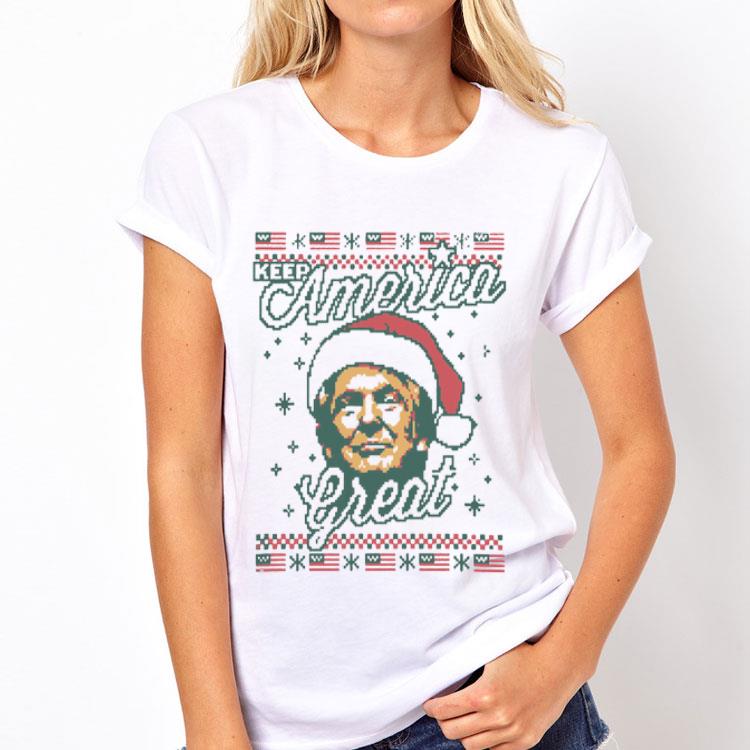 Santa Trump keep America Great ugly Christmas sweater 8 Santa Trump keep America Great ugly Christmas sweater