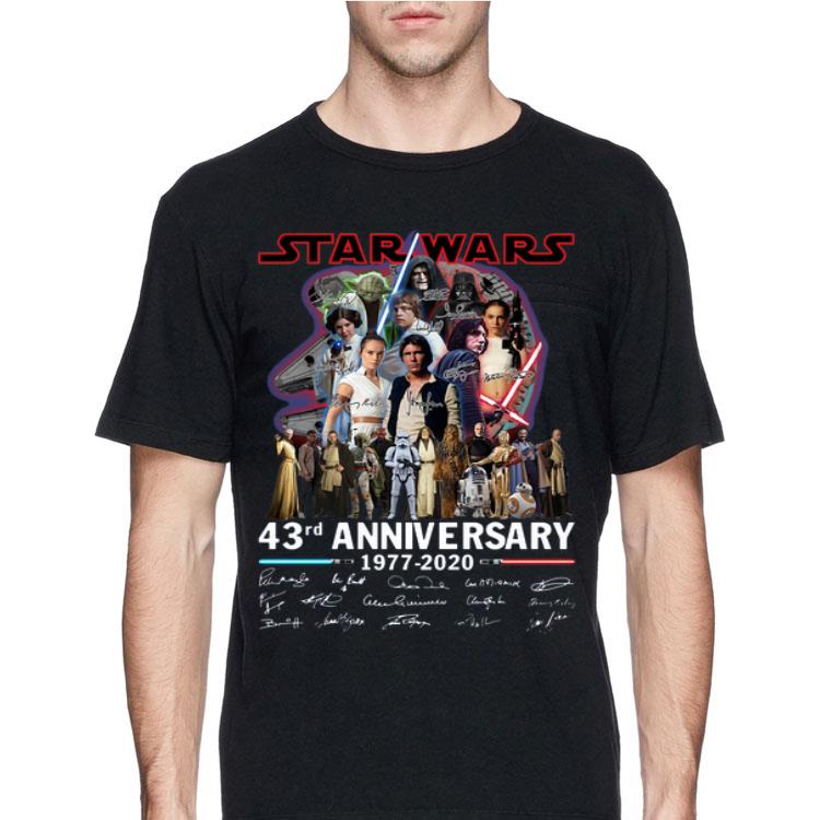 Star Wars 43rd Anniversary 1977 2020 Signatures shirt