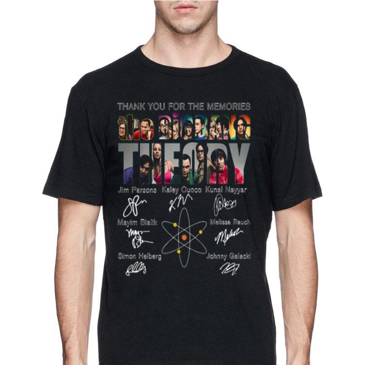 Thank you for the memories The BigBang Theory characters signatures sweater