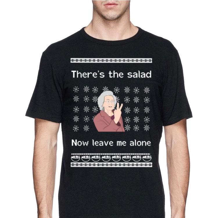 There’s the salad now leave me alone ugly christmas sweater