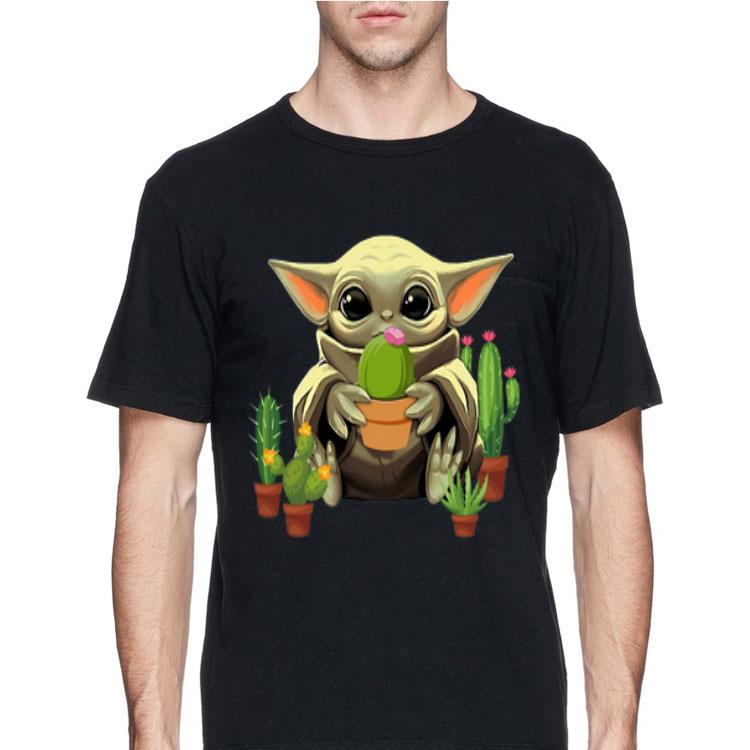 Baby Yoda Hug Cactus shirt