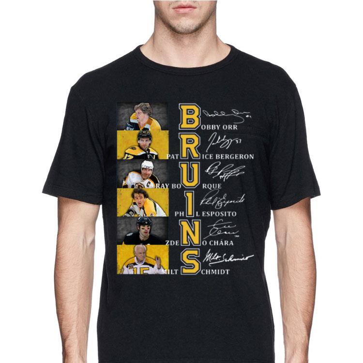 Bruins Bobby Orr Patrice Bergeron Signatures shirt 8 Bruins Bobby Orr Patrice Bergeron Signatures shirt
