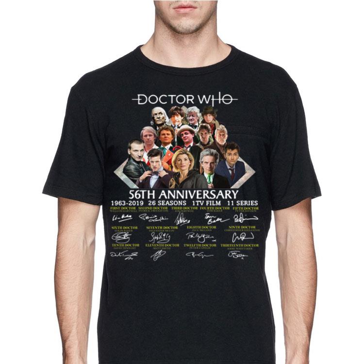 Doctor Who 56th anniversary 1963-2019 signatures shirt