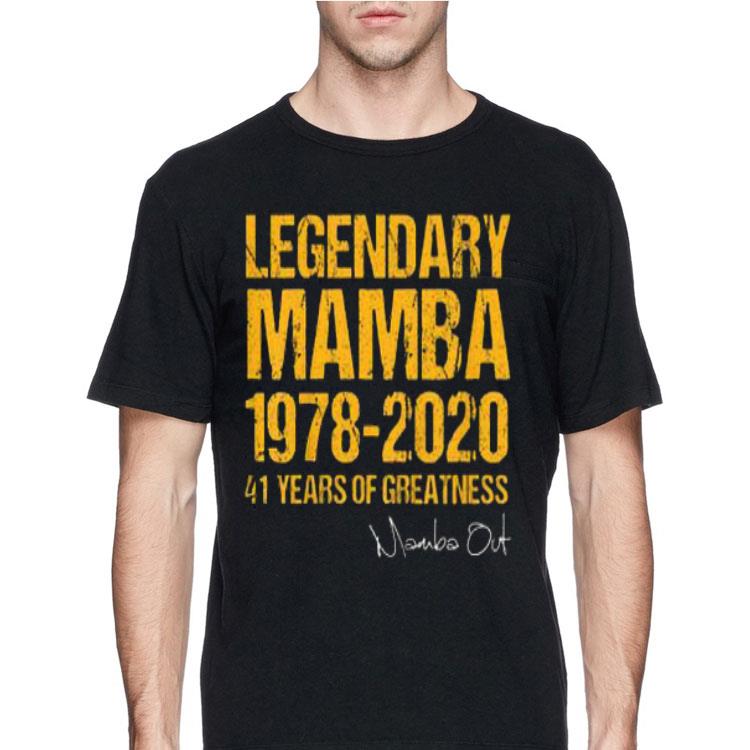 Mamba Out 1978 2020 41 Years Of Greatness shirt