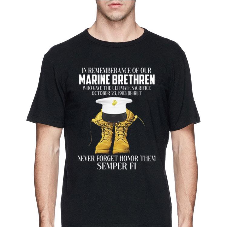 Marine Brethren never forget honor them seper FI shirt