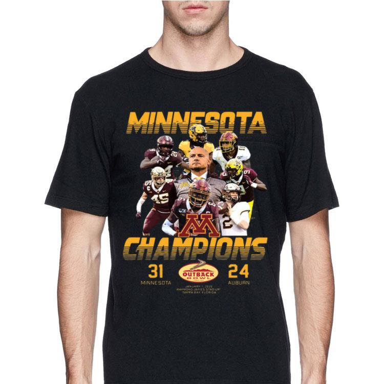 Minnesota Golden Gophers Champions Outback Bowl shirt