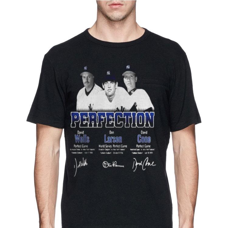 Perfection David Wells Don Larsen David Cone Signatures shirt 8 Perfection David Wells Don Larsen David Cone Signatures shirt