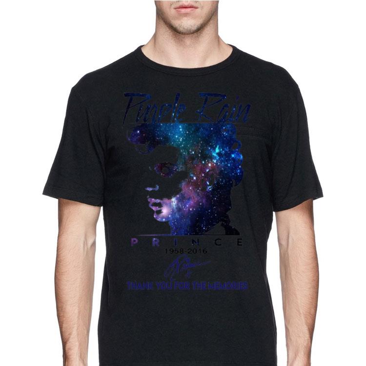Purple Rain Prince 1958 2016 signed thank you for the memories shirt