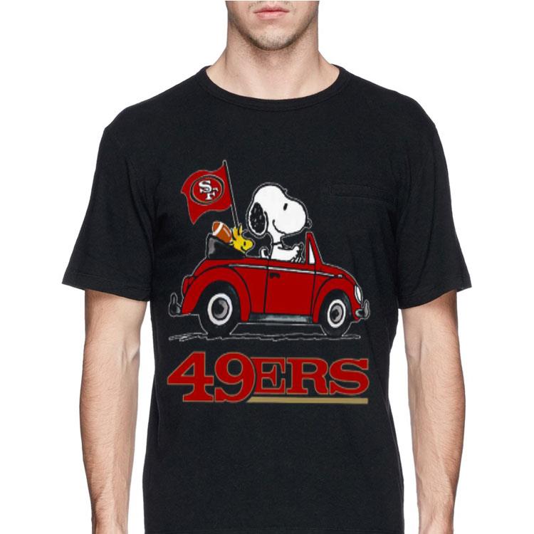 Snoopy Driving Volkswagen San Francisco 49ers shirt