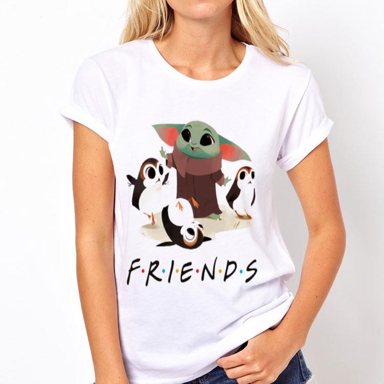 Star Wars Porgs and Baby Yoda Friends TV show shirt
