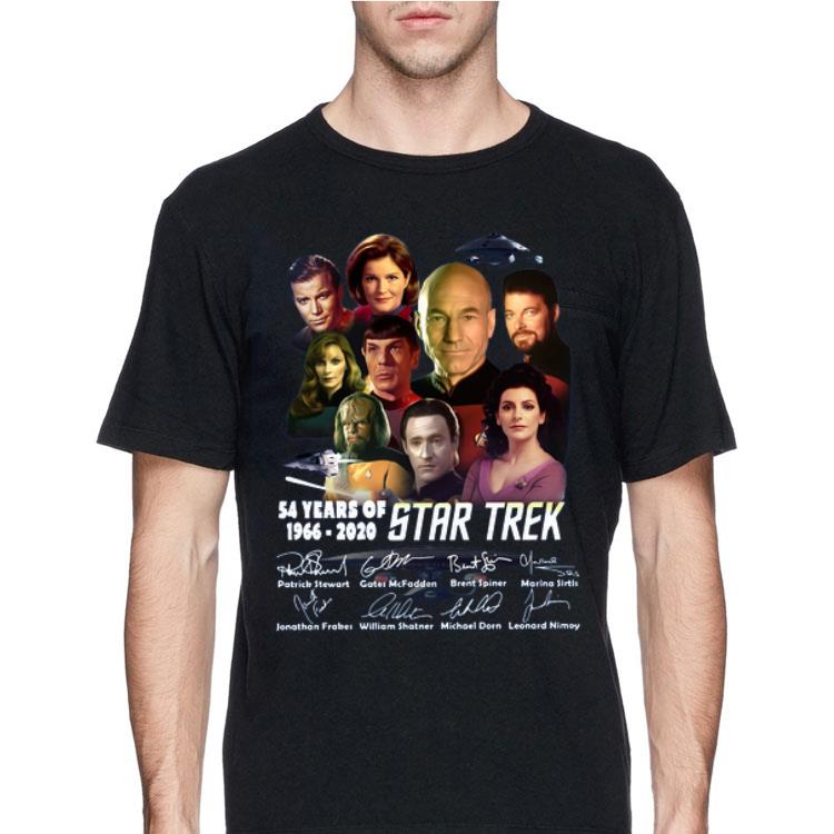 54 Years Of 1966 2020 Star Trek Characters Signatures shirt