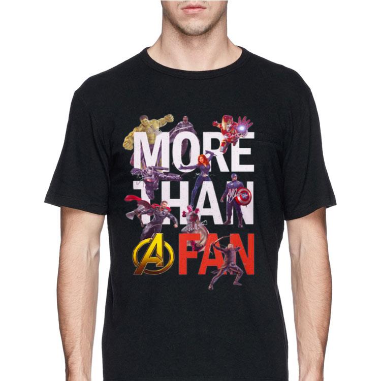 Avengers More Than A Fan Signatures shirt