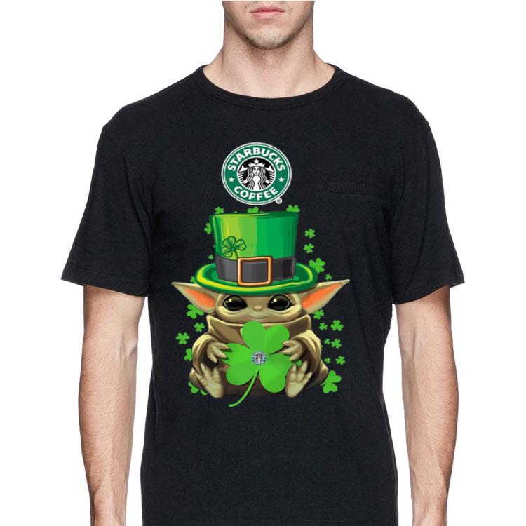 Baby Yoda St Patrick’s Day Hug Starbucks Coffee shirt