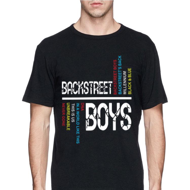 Backstreet boys backstreet’s back millennium black and blue shirt