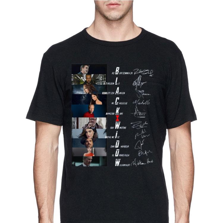 Black Widow All Characters Signatures shirt