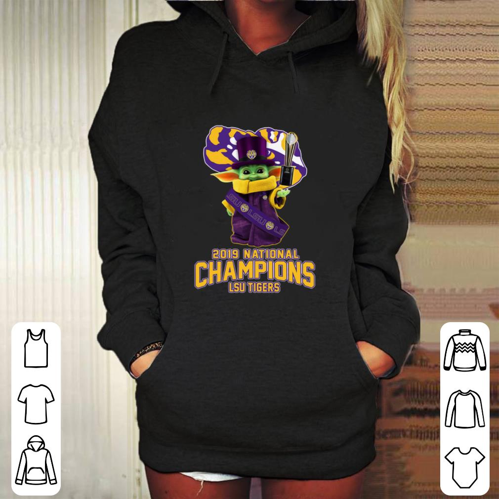 Cool Baby Yoda 2019 National Champions LSU Tigers Star Wars shirt
