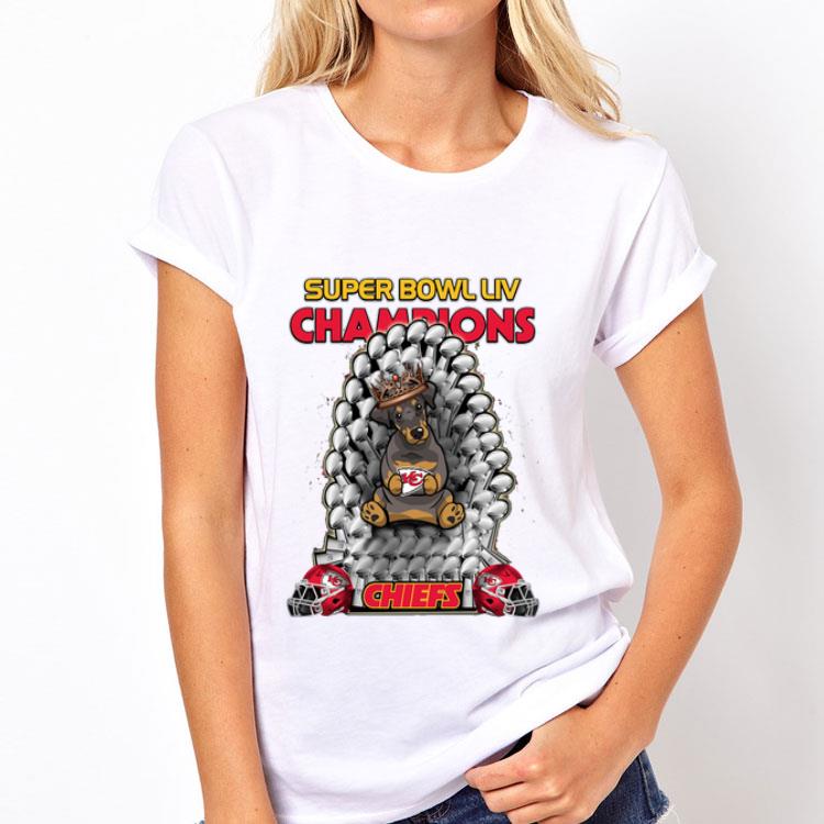 Daschund Iron Throne Super Bowl LIV Champions Chiefs shirt