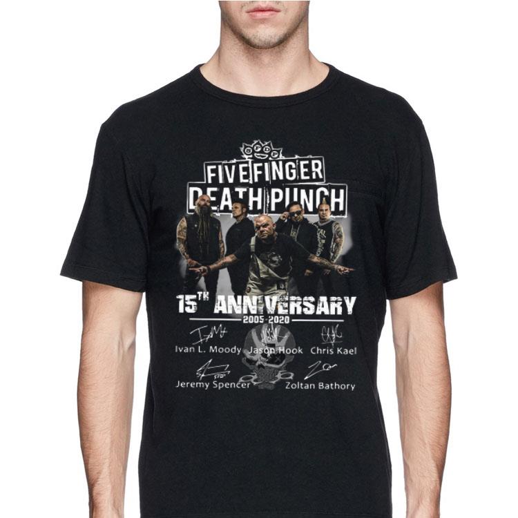 Five Finger Death Punch 15th anniversary signature shirt