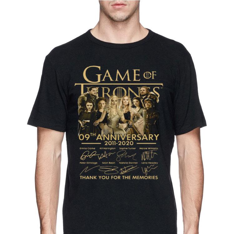 Game Of Thrones 09th Anniversary 2011 -2020 thank you for the memories shirt 8 Game Of Thrones 09th Anniversary 2011 -2020 thank you for the memories shirt