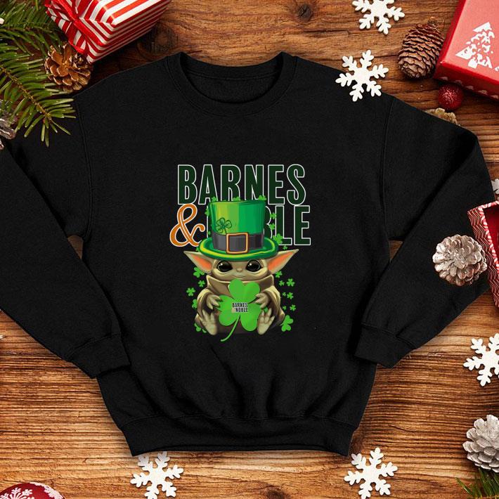 Hot Baby Yoda Barnes & Noble Shamrock St.Patrick’s Day Star Wars shirt