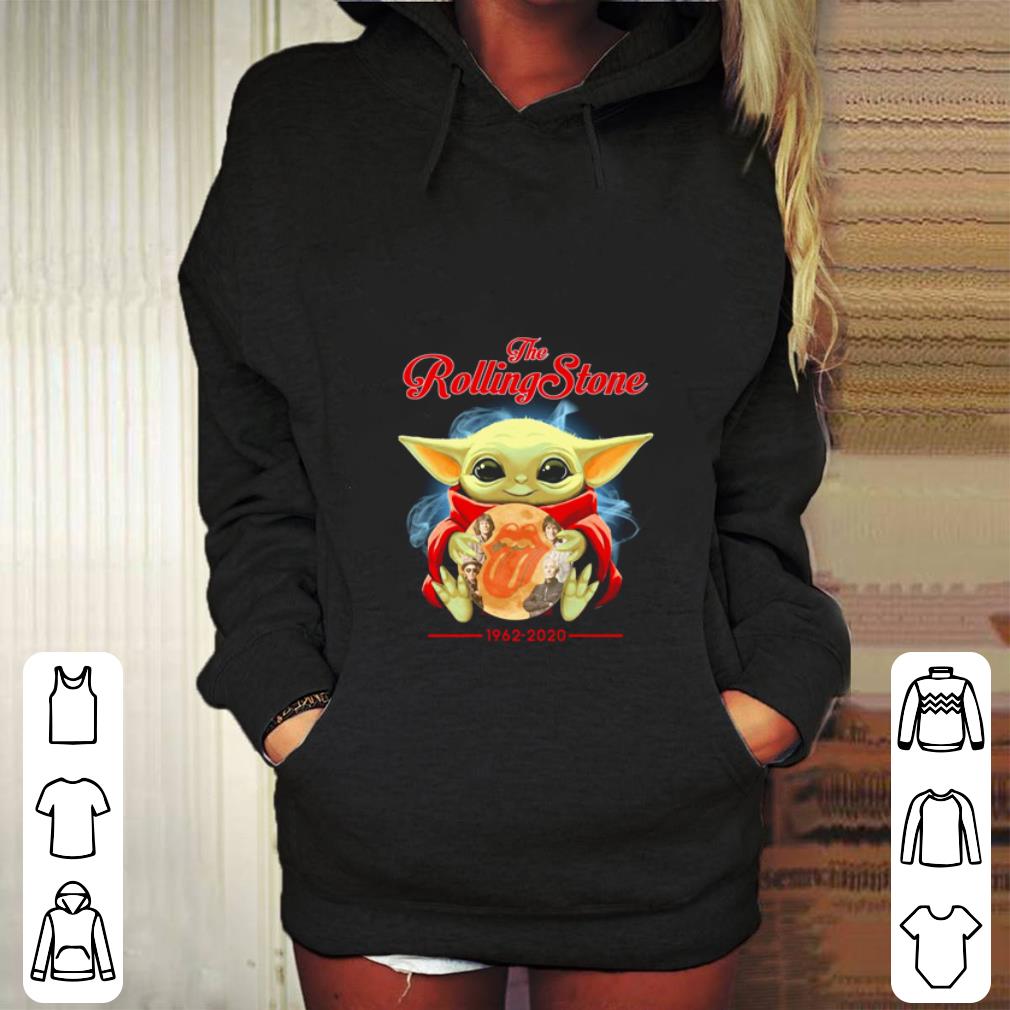 Hot Baby Yoda hug the Rolling stone 1962-2020 shirt