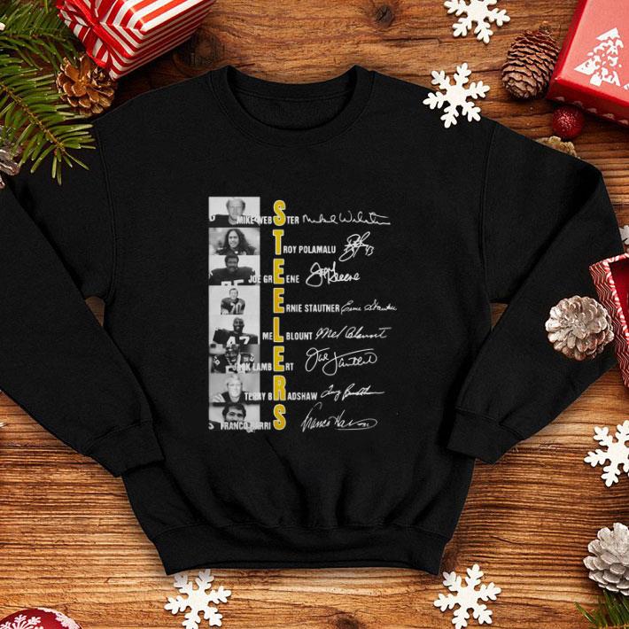 Hot Pittsburgh Steelers Mike Webster Troy Polamalu Joe Greene signed shirt 7 Hot Pittsburgh Steelers Mike Webster Troy Polamalu Joe Greene signed shirt