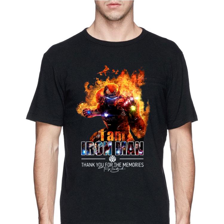 I Am Iron Man Thank You For The Memories Signature shirt