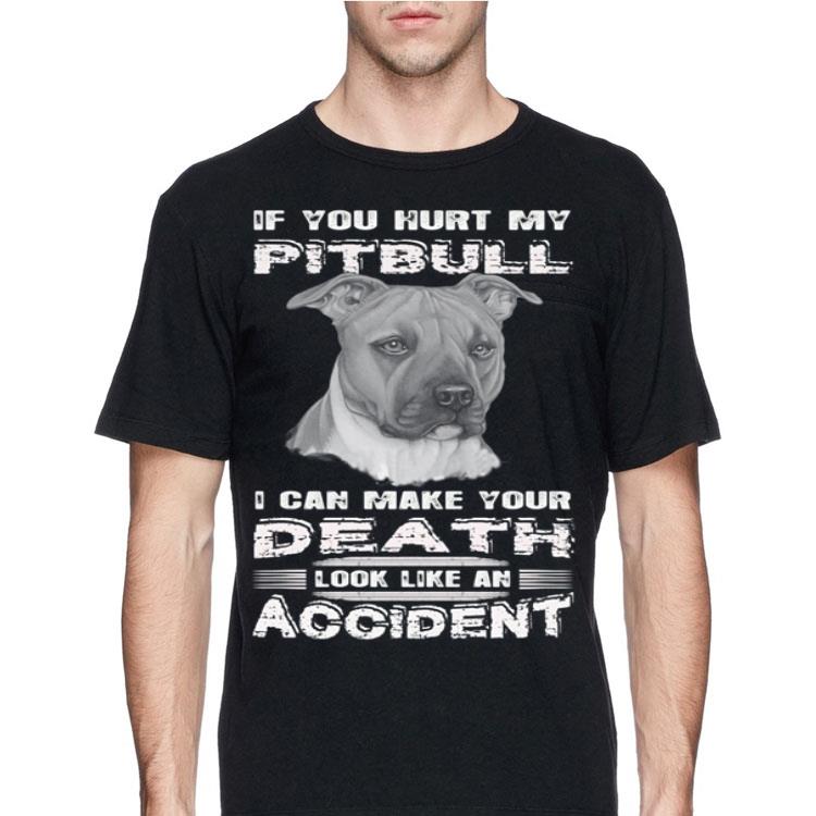If you hurt my Pitbull i can make your Death look like an accident sweater