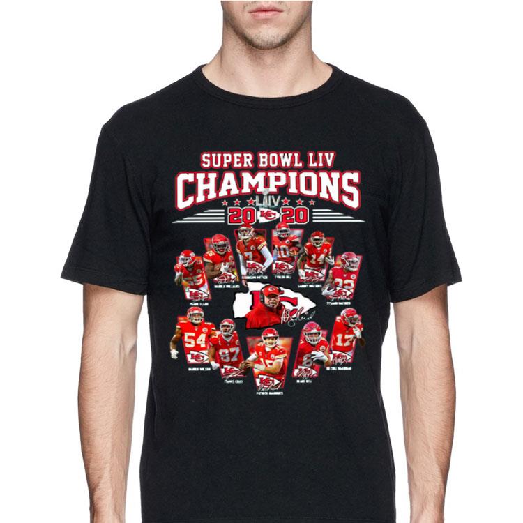 Kansas City Chiefs Super Bowl Liv Champions 2020 All Players Signatures shirt