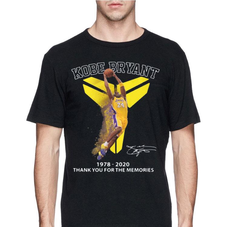 Kobe Bryant 1978 2020 Thank You For The Memories Signatures shirt