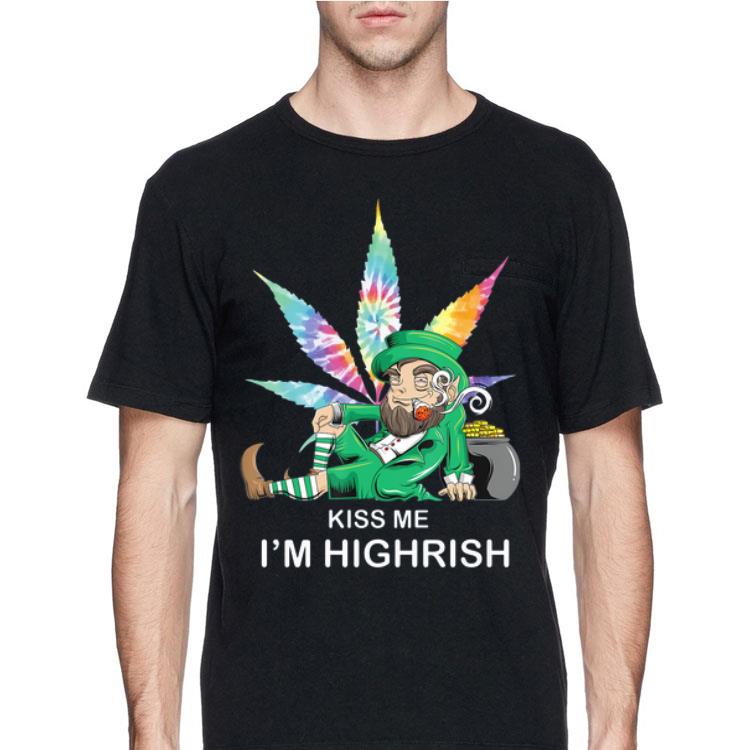 Leprechaun Kiss Me I’m Highrish St Patrick’s Day shirt