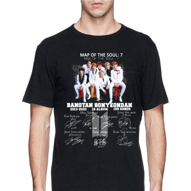Map Of The Soul 7 Bangtan Sonyeondan 2013-2020 18 Album 199 Songs Signatures shirt 8 Map Of The Soul 7 Bangtan Sonyeondan 2013-2020 18 Album 199 Songs Signatures shirt