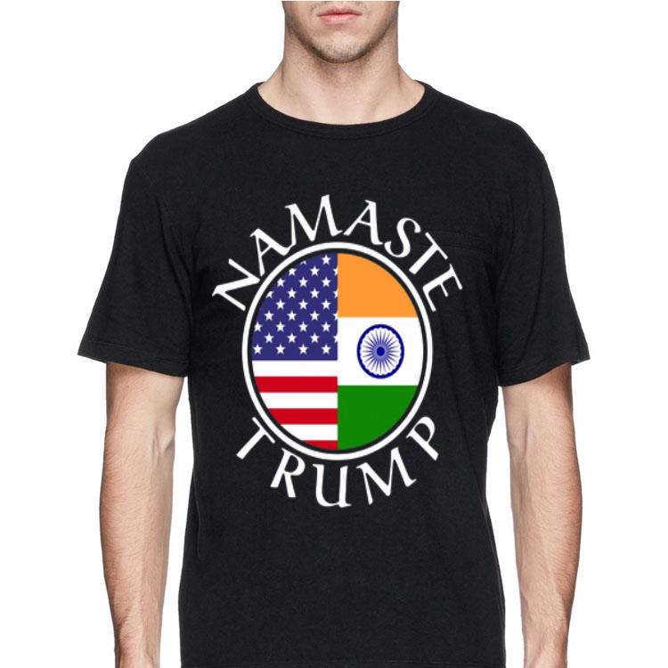Namaste American Flag And Flag Of India shirt