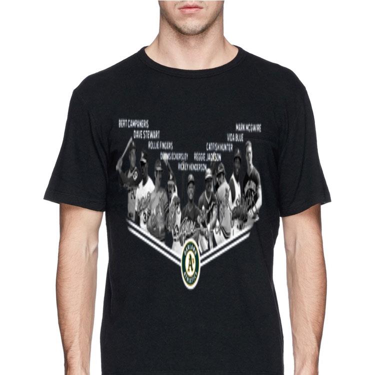 Oakland Athletics Legends signature shirt 8 Oakland Athletics Legends signature shirt