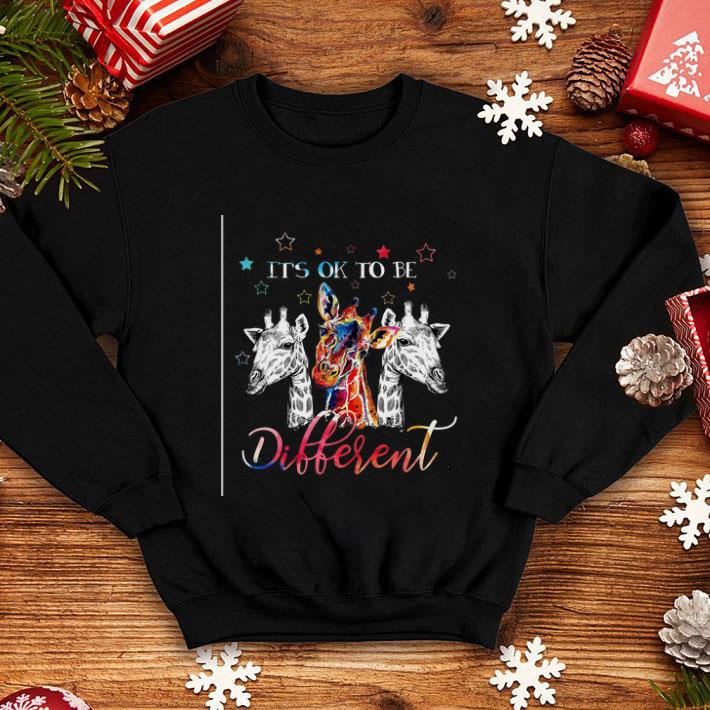 Original Giraffes it's ok to be different colors shirt 7 Original Giraffes it's ok to be different colors shirt