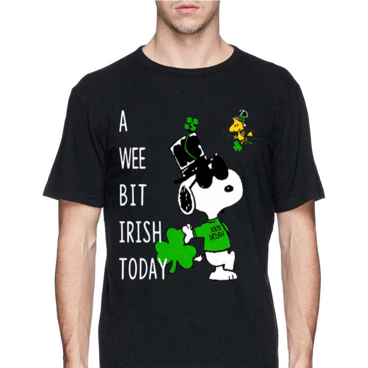 Snoopy A Wee Bit Irish Today shirt