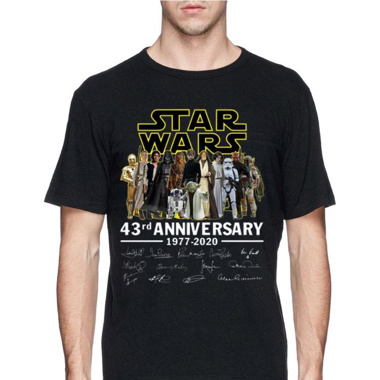 Star Wars 43rd Anniversary characters signature shirt