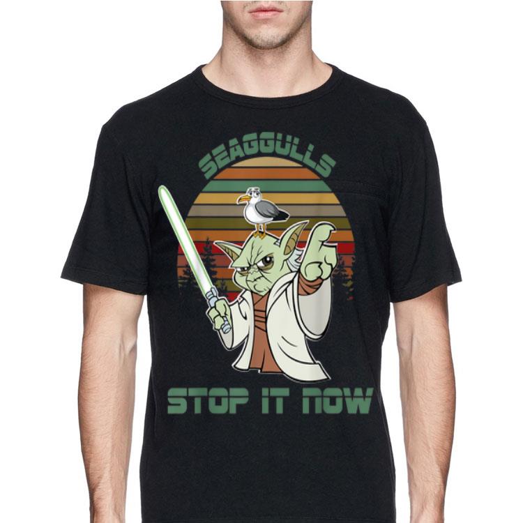 Vintage Yoda Seagulls Stop It Now shirt